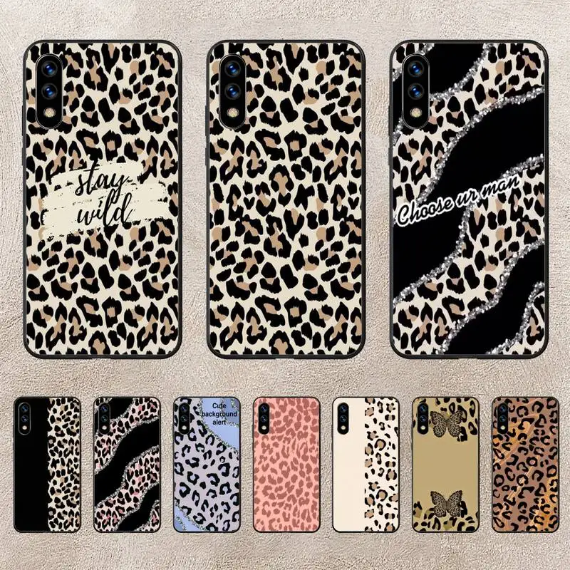 

Fashion Tiger Leopard Print Panther Phone Case For Huawei P10 P20 P30 P50 Lite Pro P Smart Plus Cove Fundas