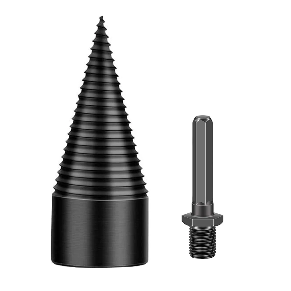 

Firewood Splitter Drill Bit Plitting Tool Chop Wood Drill Bit Round/Hex/Triangle Shank Wood Cone Reamer Driver Step Drill Bit