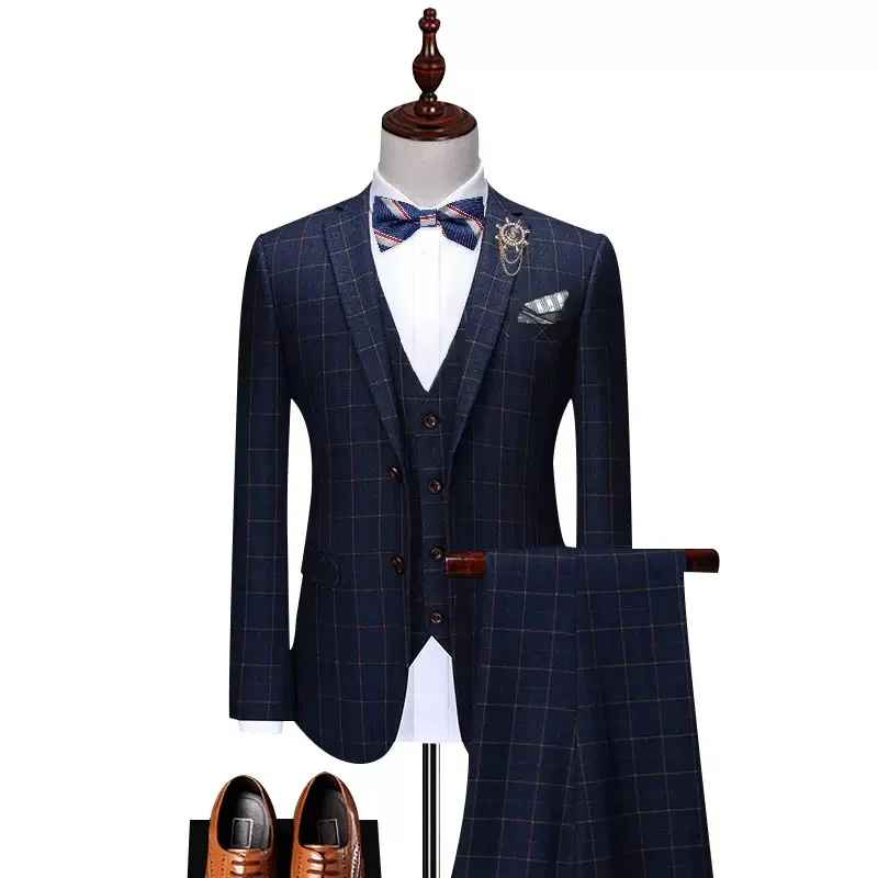 

Custom Made Groom Wedding Dress Blazer Suits Pants Business High-end Classic Dress Trousers SA08-29599