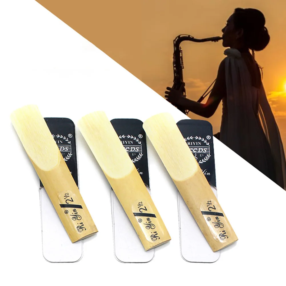 

10Pcs Bb Tenor Saxophone Reeds Strength 2.0/2.5/3.0 Sax Reed Alto Sax Musical Woodwind Instrument Accessories
