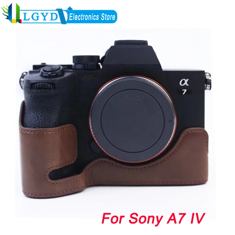 

Высококачественный чехол из искусственной кожи с защитой от пыли и царапин с резьбой 1/4 дюйма для камеры Sony A7 IV