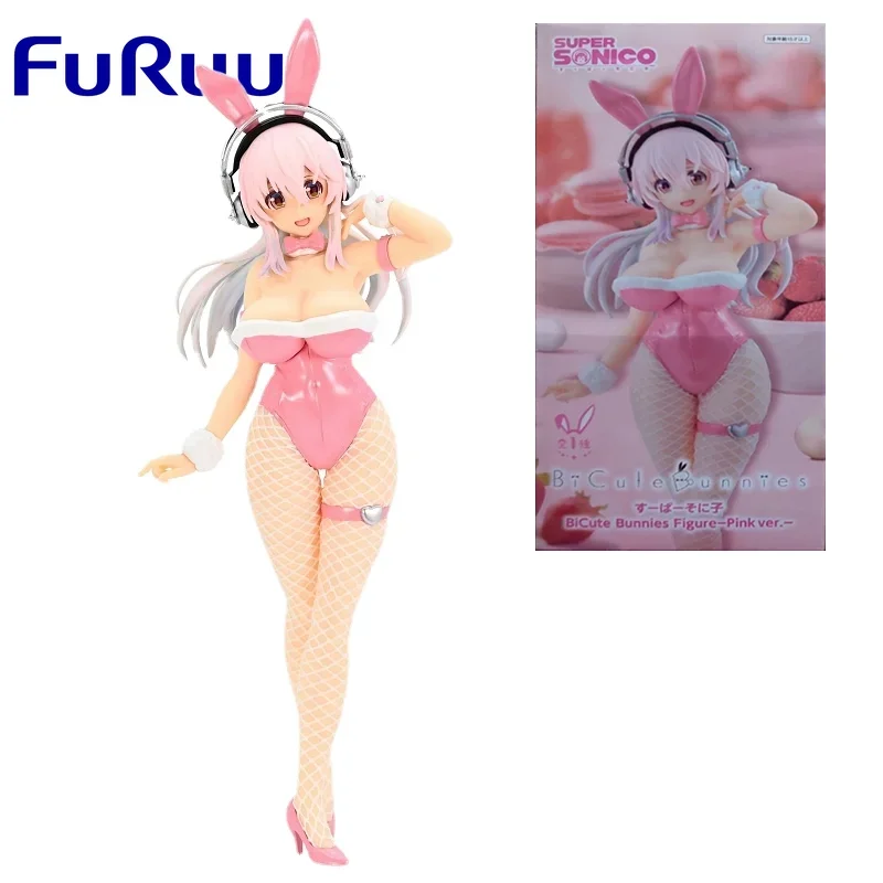 FuRyu Оригинальные велосипедные кролики SUPER SONICO анимация розовая Ver. Аниме