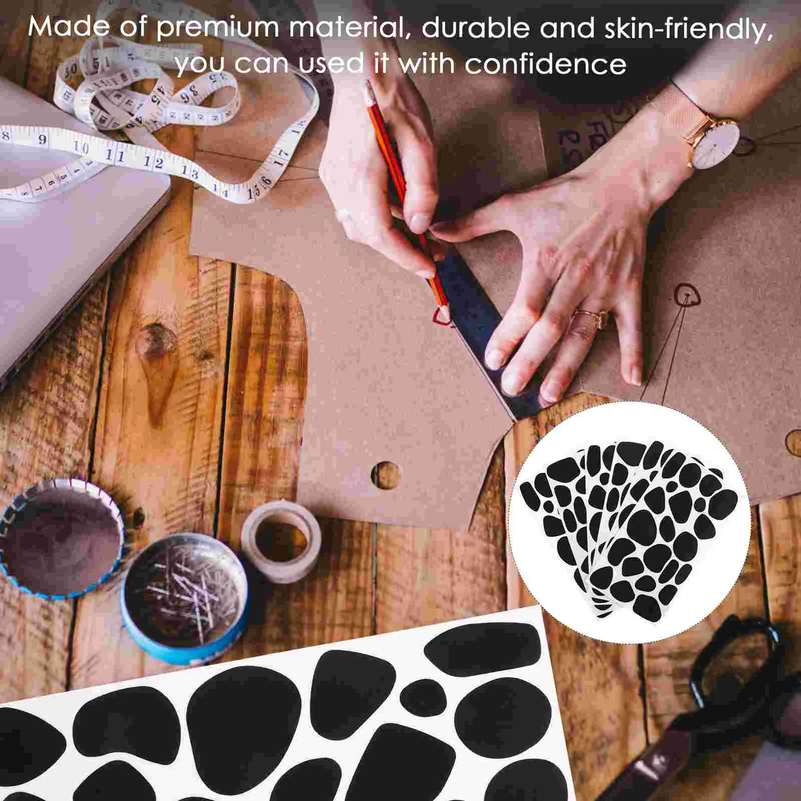 6 листов клейкие фетровые наклейки самоклеящиеся аксессуары ручной работы DIY