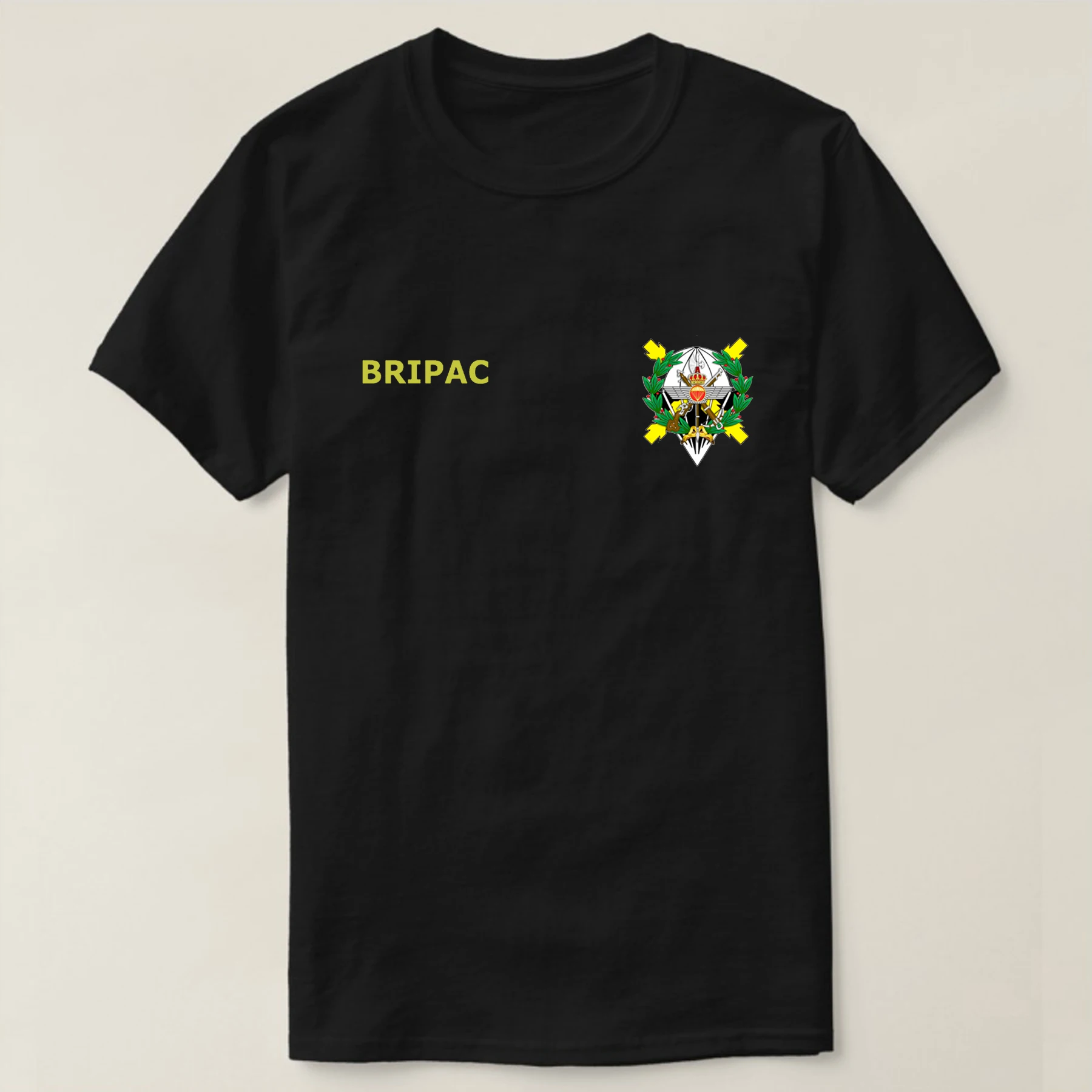 Camiseta bripac-caballero legiario Paracaidista Camiseta Brigada Paracaidista Española 100% Algodón