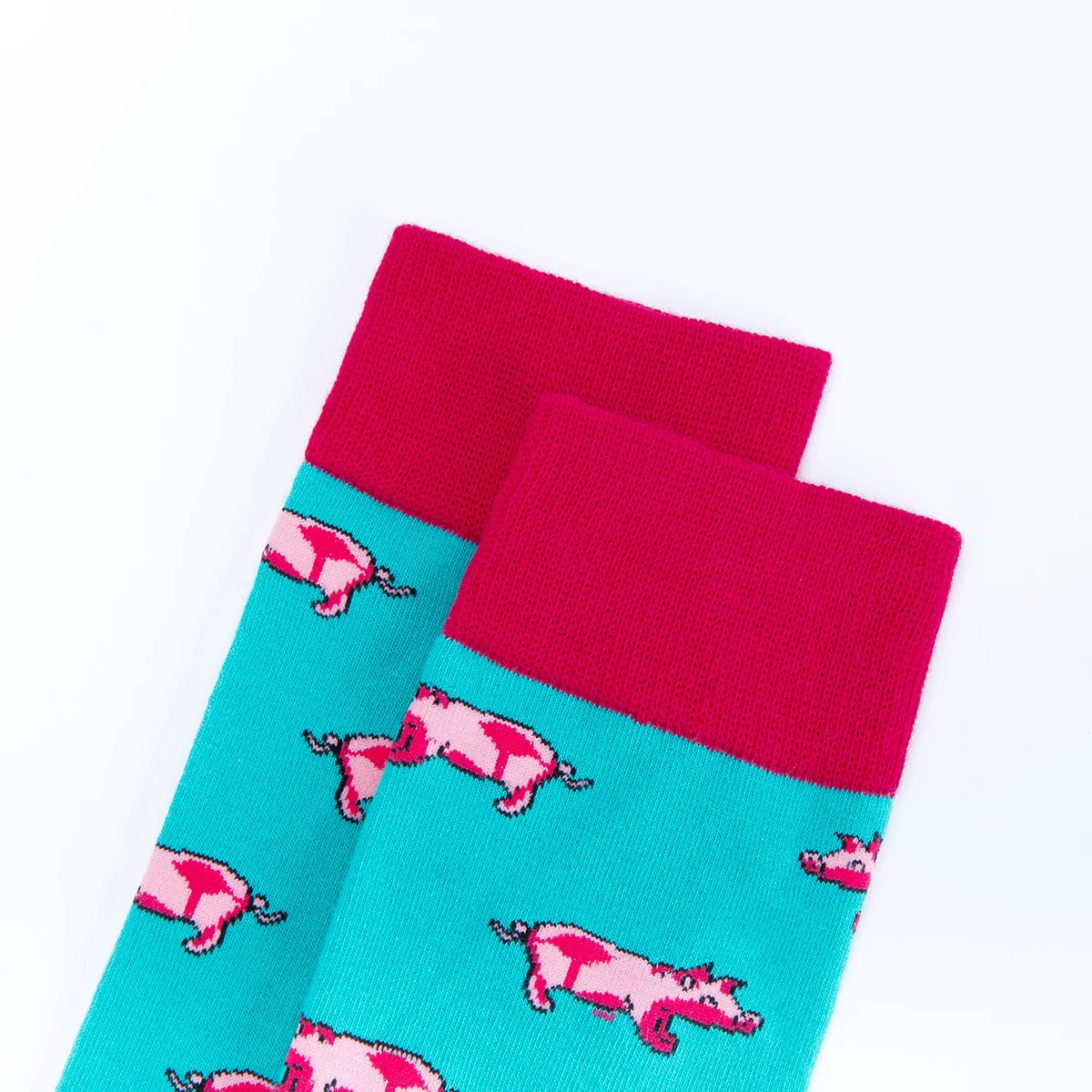 5 Pairs Autumn and Winter New Happy Farm Men Casual Cotton Socks Fashion Colorful Sheep Cows Piglets Women and Men Funny Socks