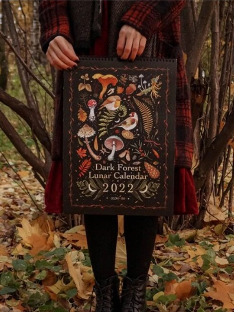 

New Dark Forest Lunar Calendar Wall Calendar Diary Learning Work Daily Time Planning Hanging Decoration Household Accessories