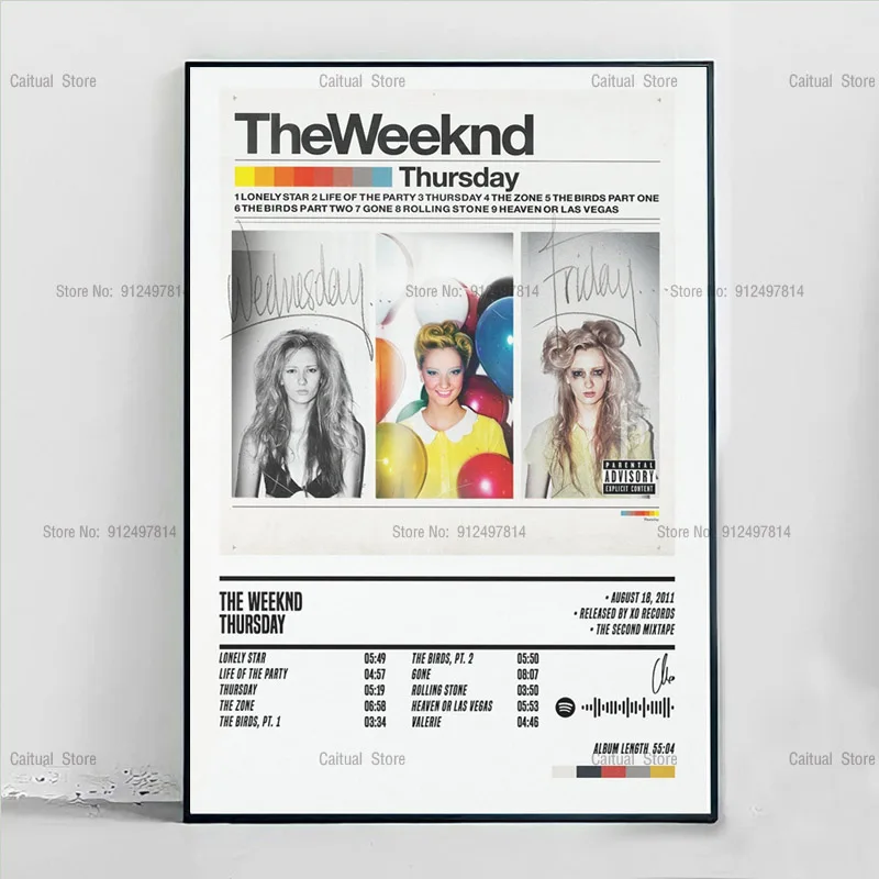 Плакаты Weeknd рассвет FM музыка альбом Обложка Современная Картина на холсте плакат