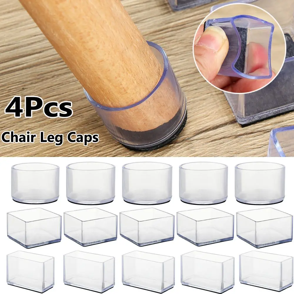 

Table Round Bottom Floor Protectors Socks Non-Slip Covers Chair Leg Caps Furniture Feet Silicone Pads