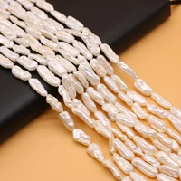 6x15 7x16mm natural freshwater pearl white baroque irregular bead jewelry makingdiy bracelet necklace accessories gift party36cm