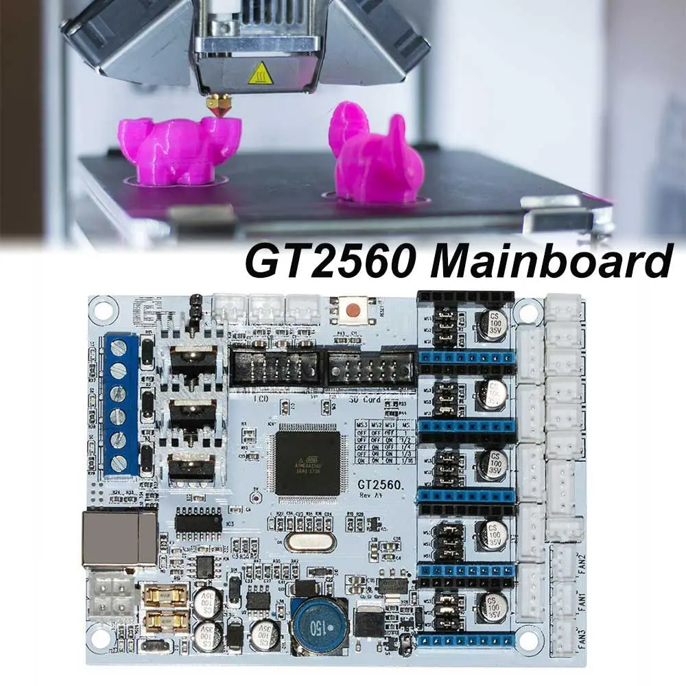 

Replaceable PCB Board 3D Printer Accessories 3D Printer Parts Control Board Mainboard Motherboard GT2560