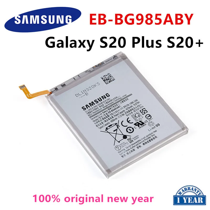 

SAMSUNG Orginal EB-BG985ABY 4500mAh Replacement Battery For Samsung Galaxy S20 Plus S20Plus S20+ Mobile phone Batteries