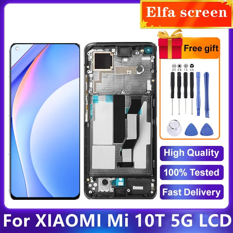 

6.67'' Original For Xiaomi Mi 10T 5G LCD M2007J3 Touch Screen Display Digitizer Assembly For Mi 10T Pro LCD For Redmi k30s LCD