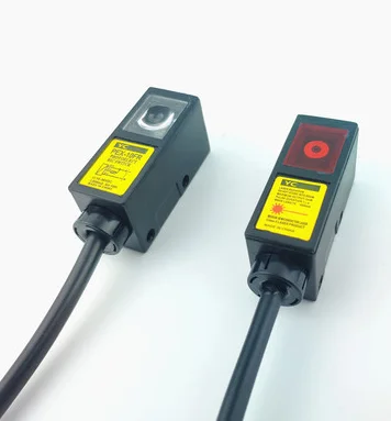 

FREE SHIPPING Square laser photoelectric sensor visible light on the laser beam to shoot the photoelectric switch NPN