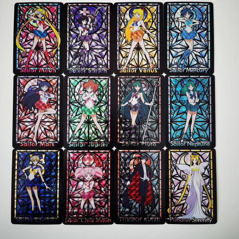

24pcs/set Church Style Mizuno Ami Hino Rei Minako Aino Sexy Girls Hobby Collectibles Game Collection Anime Cards