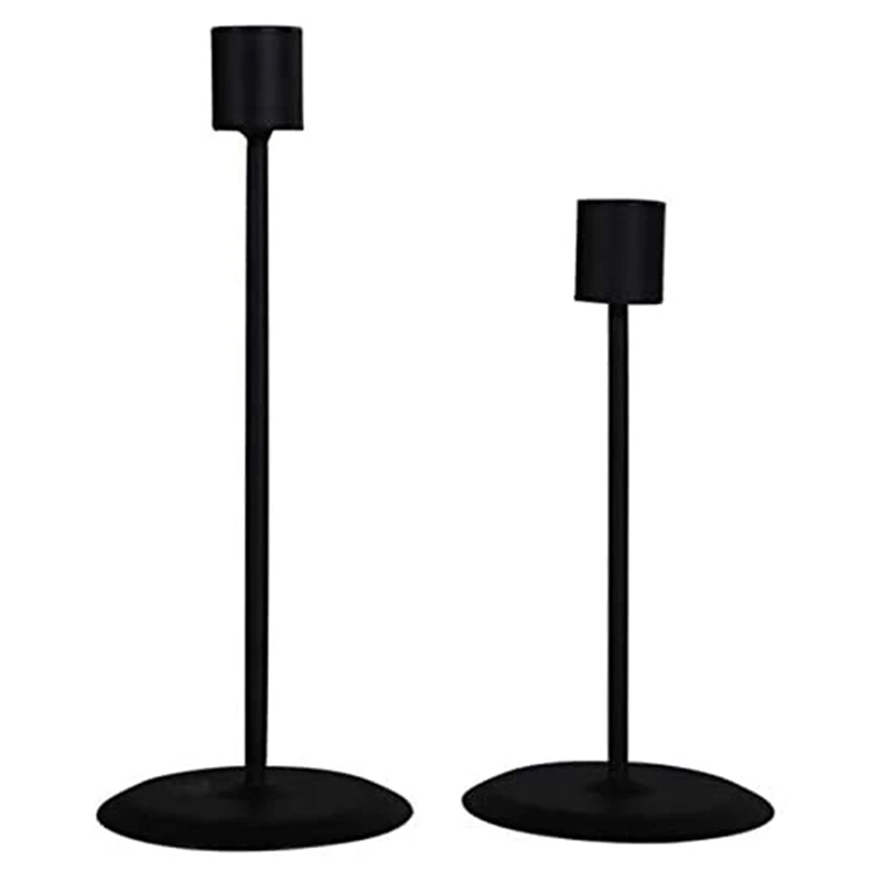 

AT14 4X Candle Holder Metal Candlesticks For Taper Candles Table Romantic For Birthday Dinner Home Bar Decorative