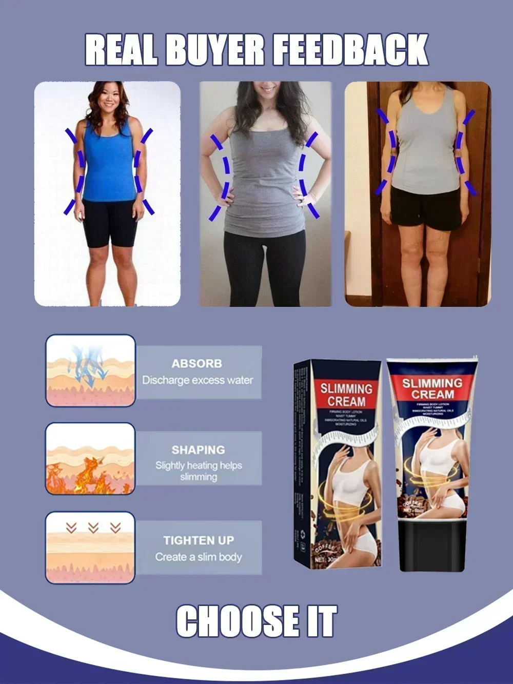7-дневный высокоэффективный крем для похудения сжигание жира обтягивание бедер