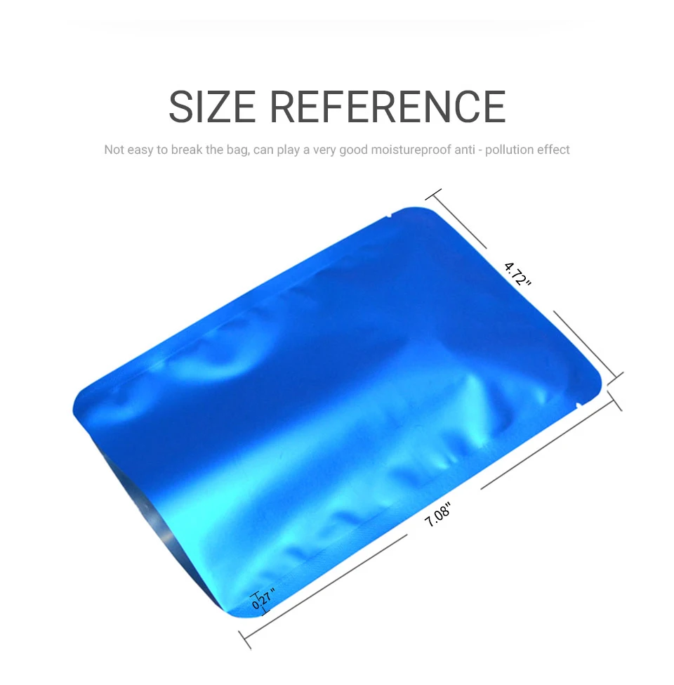 12x18 см (4 7 ''x 1'') матовые цвета пластиковый термопакет для конфет порошка