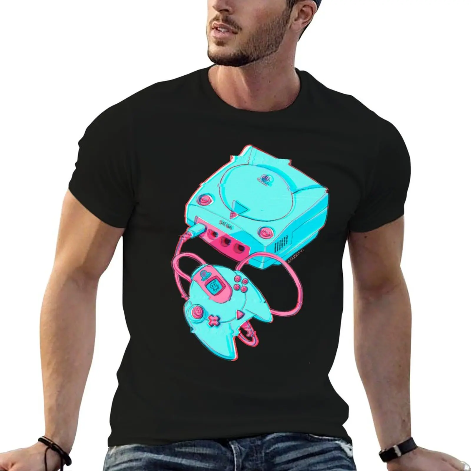 Футболка Dreamcast Vaporwave футболки с рисунком спортивные для любителей рэпера простые