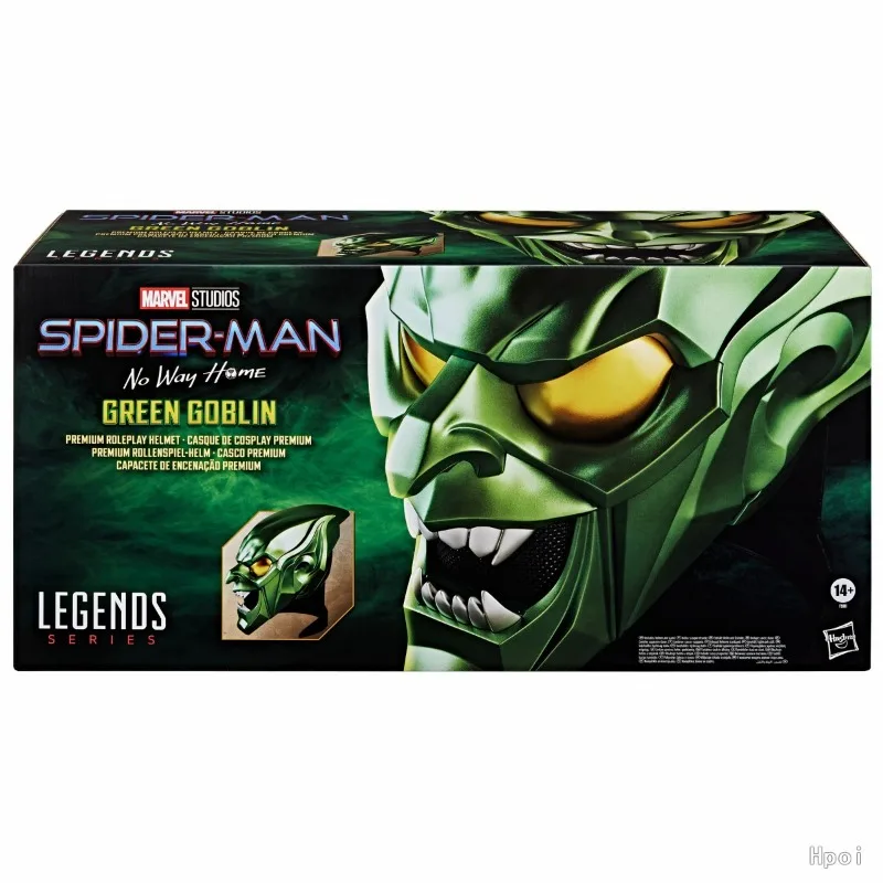 Фото Оригинальная коллекционная модель фигурки Green Goblin Roleplay Helmet Action Toy от Hasbro Marvel Legends Series №1