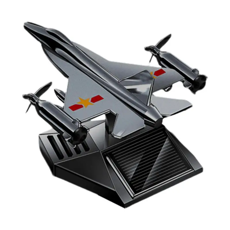 

Освежитель воздуха на солнечной энергии для автомобиля, вращающийся Автомобильный аромадиффузор из сплава, долговечный освежитель воздуха в форме самолета