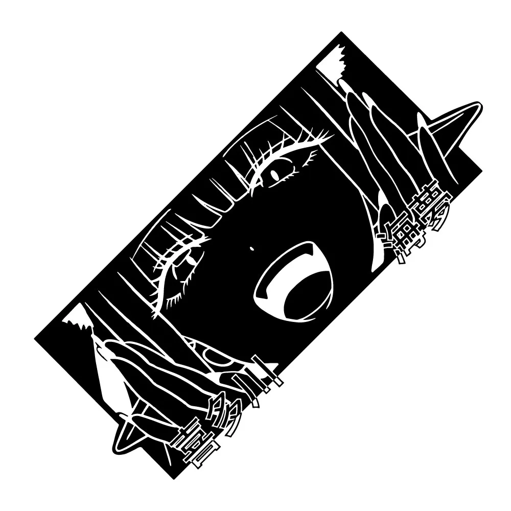 Аниме наклейка для девочек для автомобиля, мотоцикла, ноутбука, водонепроницаемые виниловые наклейки для бампера, заднего окна, наружное украшение автомобиля, наклейки