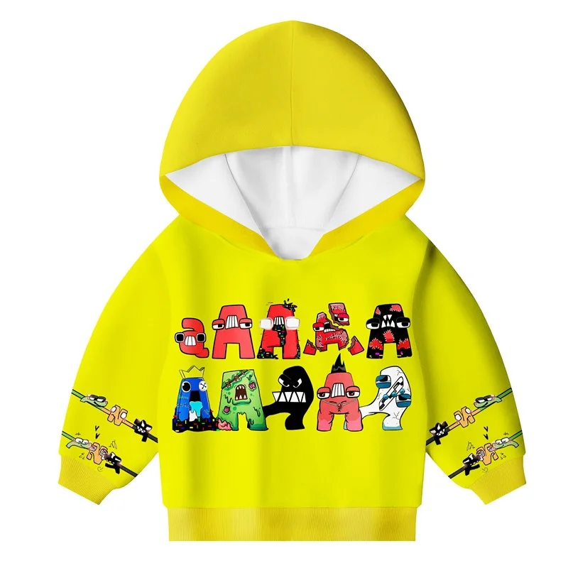 

Толстовка с капюшоном, 100-140 см, с буквами алфавита