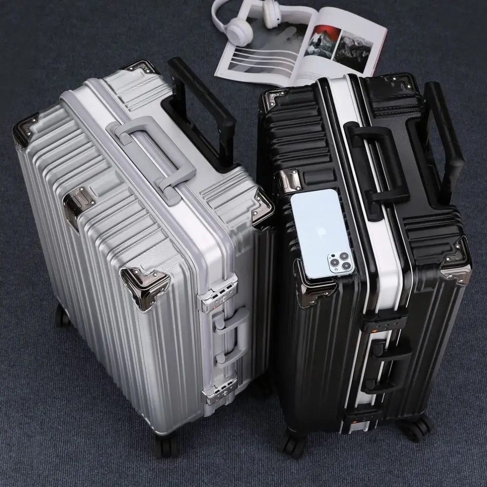 Luggage Fixed belt Luggage Trendy Korean Version 20 Inch Large Capacity Universal Wheel With Password Suitcase