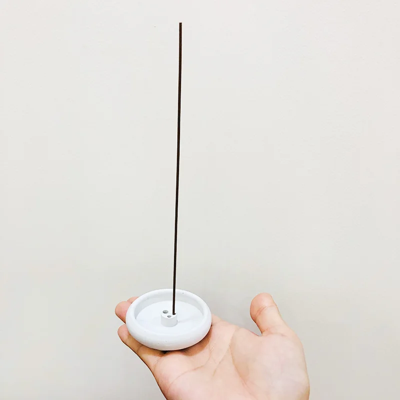 Силиконовая форма для курильницы круглый зеркальный держатель в скандинавском