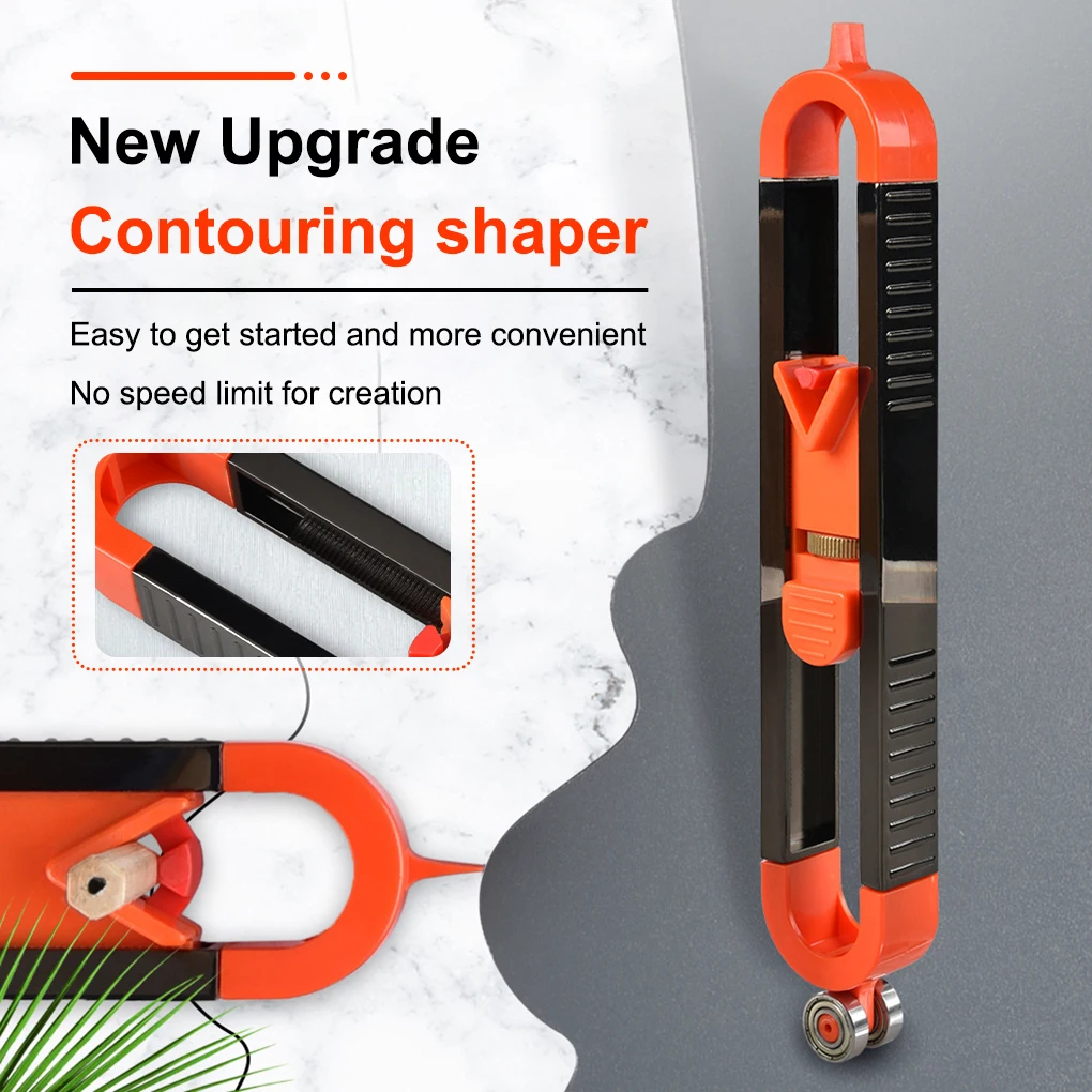 

Contour Gauge With Lock Profile Scribing Ruler Adjustable Locking Precise Woodworking Measuring Gauge Measurement Tool In Stock