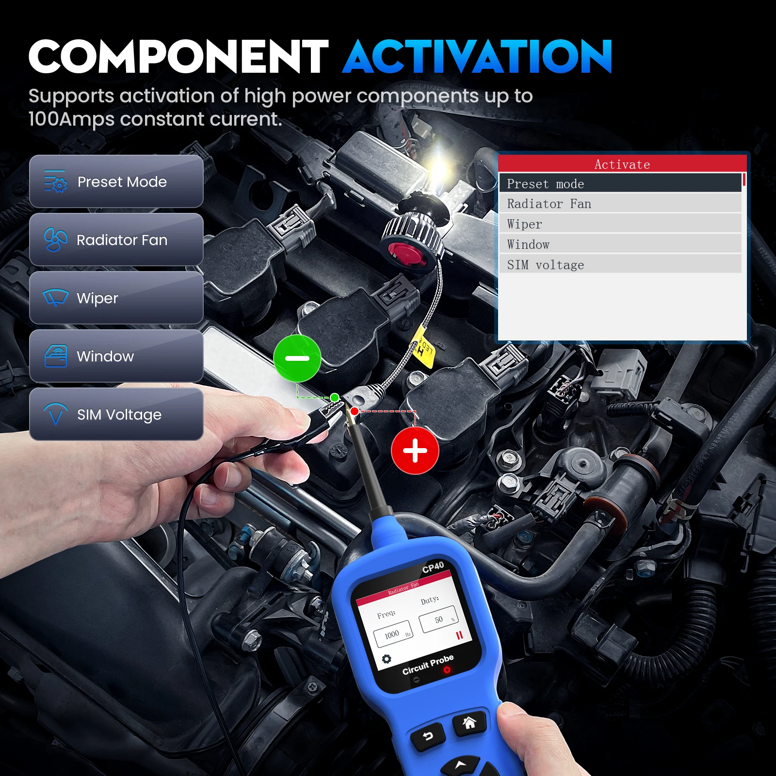 OBDResource CP40 4 в 1 автоматический тестер цепей комплект электрических тестовых