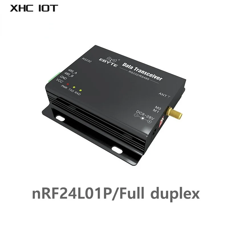 

2.4GHz RS232 RS485 Wireless Data Transceiver Full-Duplex 20dBm 2.0km Long Distance High-Speed SMA-K Frequency Hopping XHCIOT