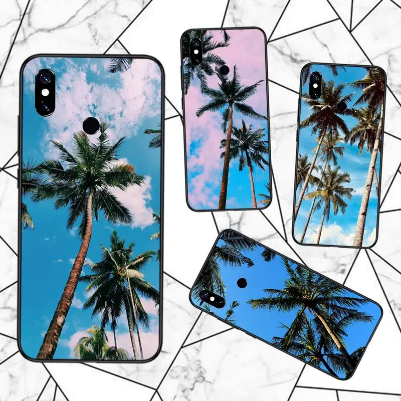 

Palm tree Summer pattern Phone Case For Xiaomi Redmi note 7 8 9 11 t s 10 A pro lite funda shell coque
