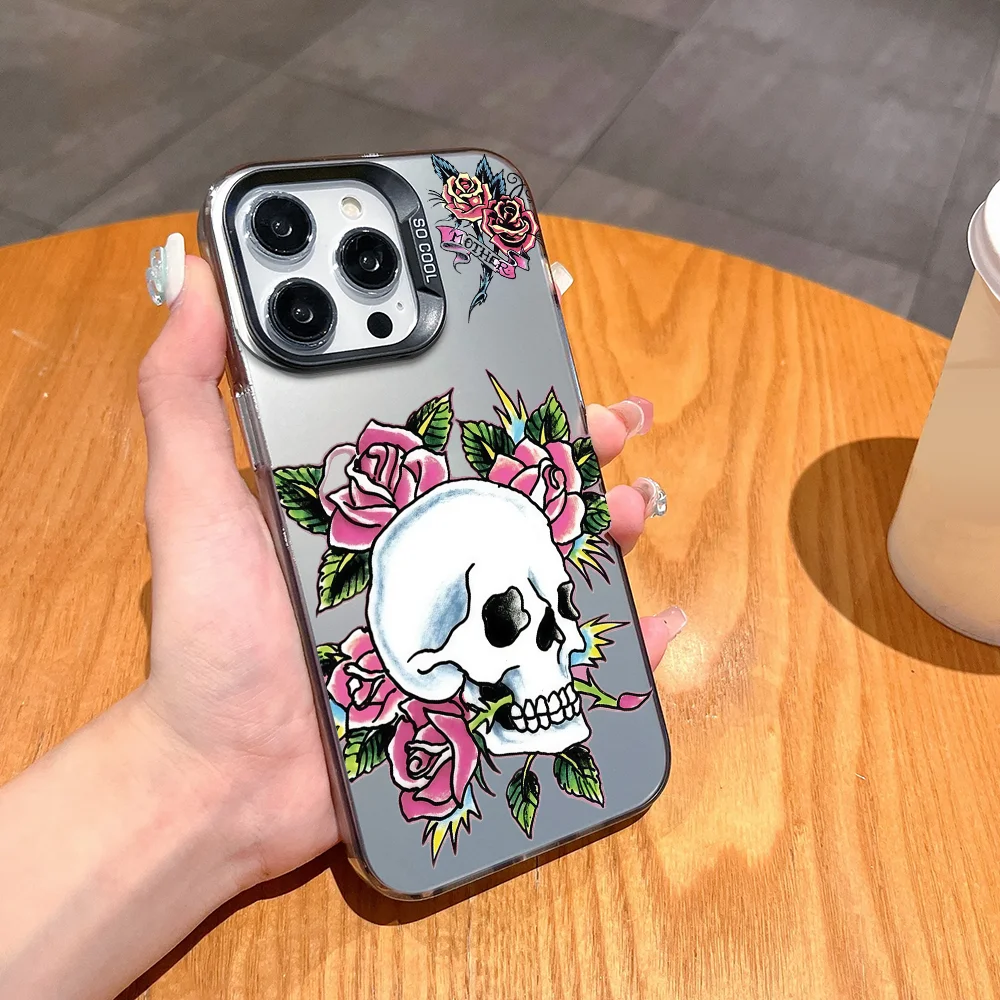 Фото Модный жесткий чехол для телефона E-Ed H с принтом FUNDA для iPhone 12, 11, 13, 14, 15, 16, 17 Max Pro Plus, мини-цветный защитный чехол №4