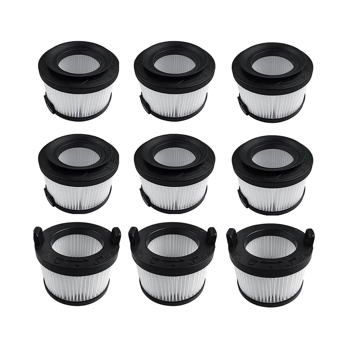 

with Pre Filter for Vacuum Cleaner Replacement HEPA Filter, VortexIQ 40-RF, 9 Pack