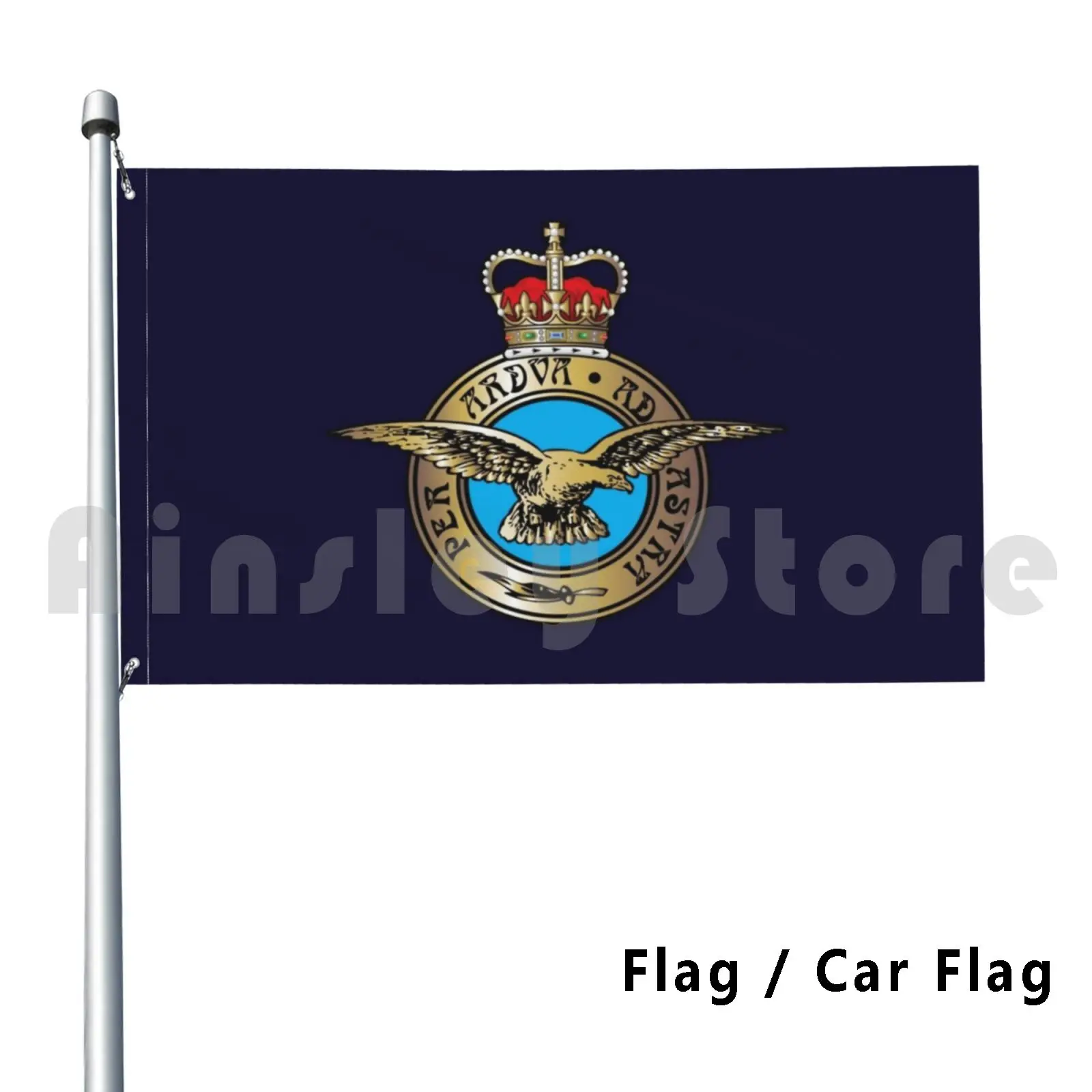 

Royal Air Force Badge. On Navy. Outdoor Decor Flag Car Flag Forces Army Navy Raf Veteran Veterans Emblem Military War