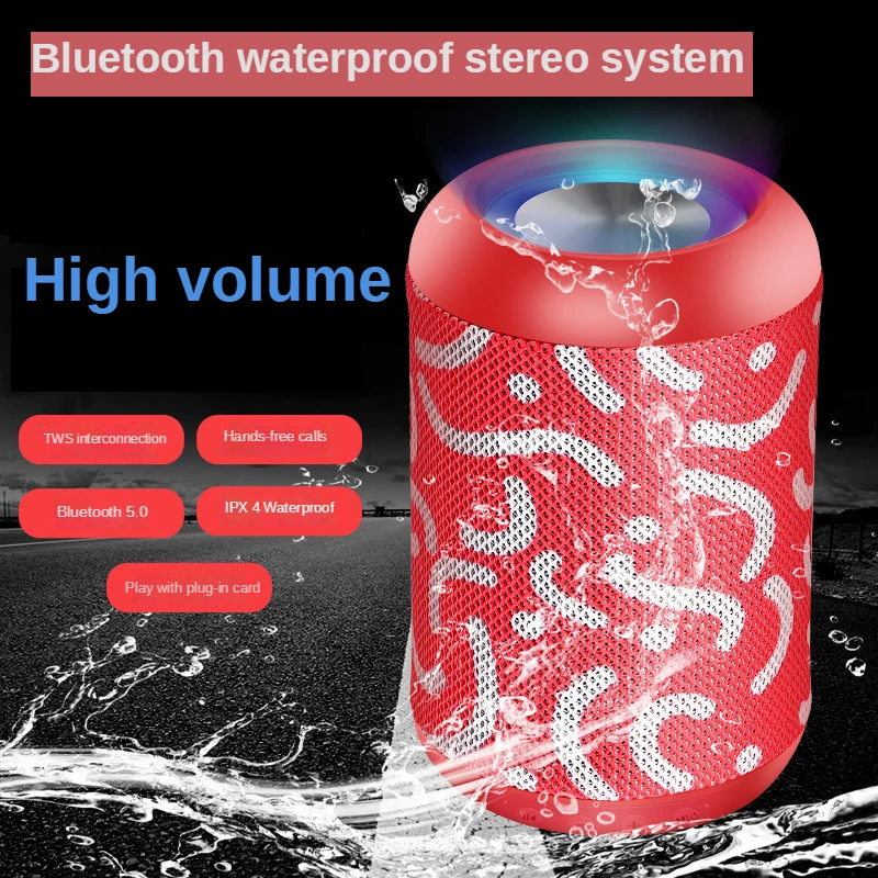 

New Bluetooth Speaker Colorful Small Speaker Subwoofer Portable Small Luminous Waterproof Card Audio Cute Speaker caixa de som