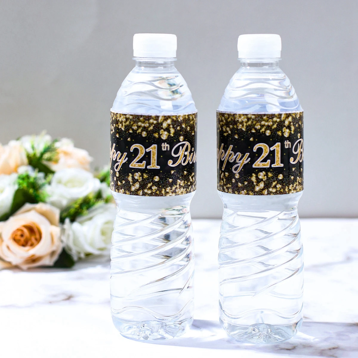 Черное Золото Наклейка На Бутылку День Рождения Для 18 21 30 40 50 60 Лет Украшения