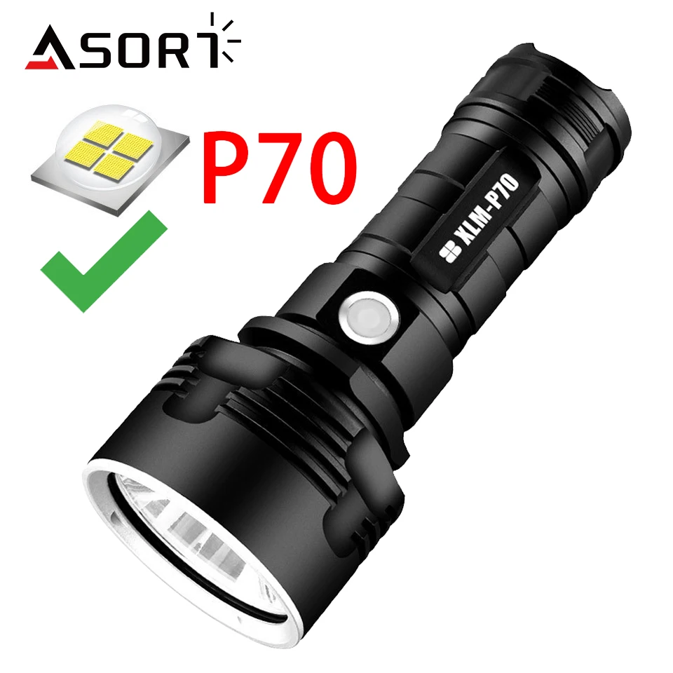 XHP70 LED Flashlight Tactical Torch USB Rechargeable Linterna Waterproof Lamp Ultra Bright Lantern Camping