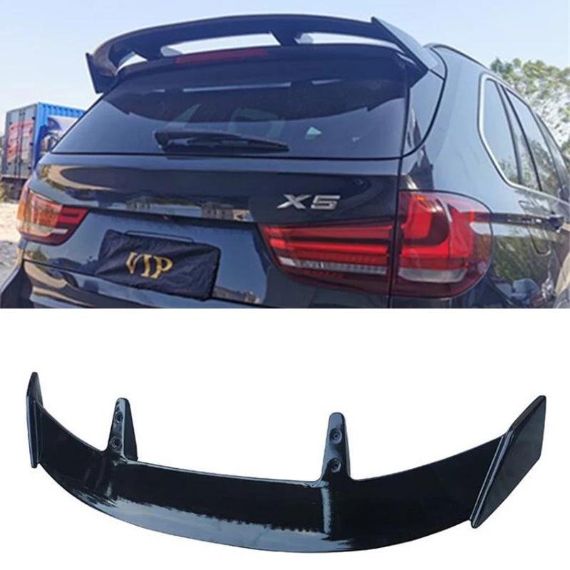 

For BMW X5 Universal Roof Spoiler Accessory E53 E70 F15 G05 ABS Carbon Fiber Car Trunk Boot Rear Lip Wing Tail Refit Body Kit