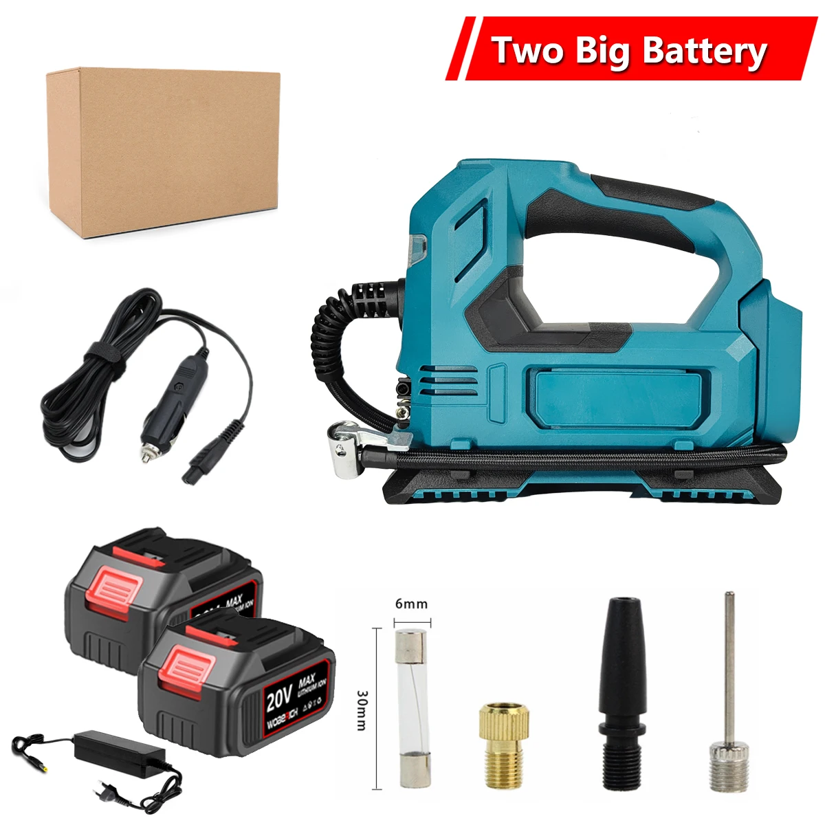 

WOBERICH Портативный беспроводной электронасос для шин