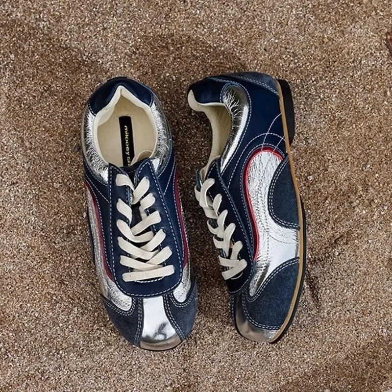 Кроссовки женские спортивные на шнуровке удобная повседневная обувь плоской