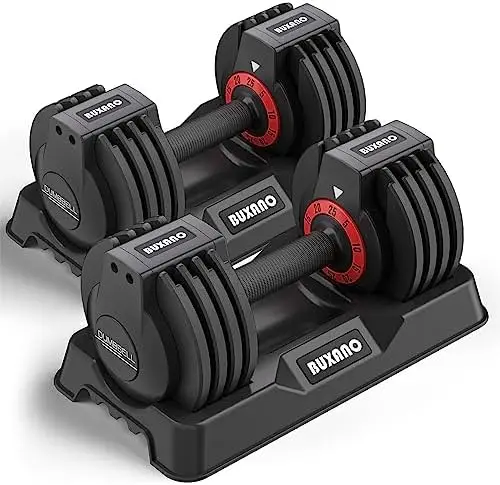 

Dumbbells 25/55LB Single Dumbbell Weights, 5 in 1 Free Weights Dumbbell with Anti-Slip Metal Handle, Suitable for Home Gym Exerc