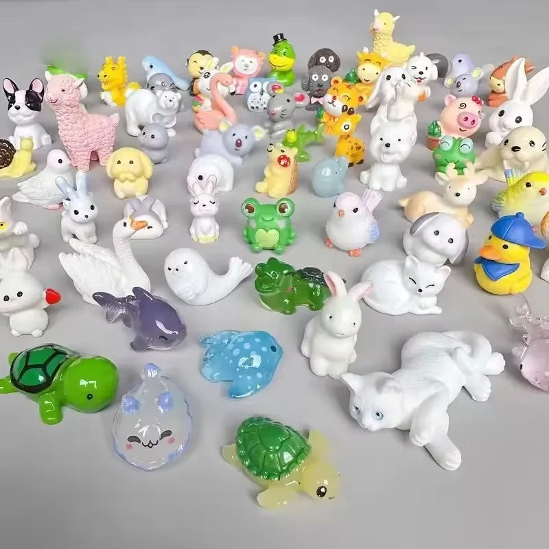 Фото 100 шт. Kawaii кролик модель собаки игрушки детские сувениры на день рождения подарки сюрприз слепая сумка небольшой подарок независимая упаковка случайная №4