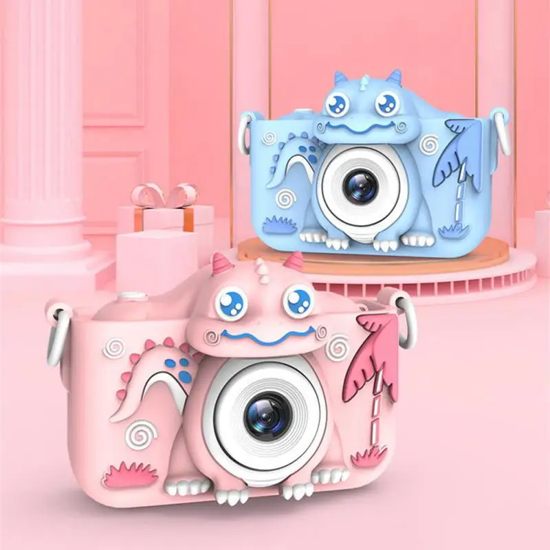 

Cartoon Cute Camera Dual-cameras Photography Toy Kids Camera 1080p Hd Screen Front And Rear Children's Camera Educational Toy