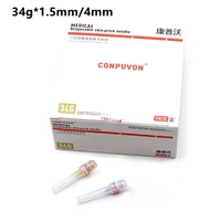 34g 1 5mm 4mm needle piercing transparent syringe injection skin prick glue clear tip cap injection needle