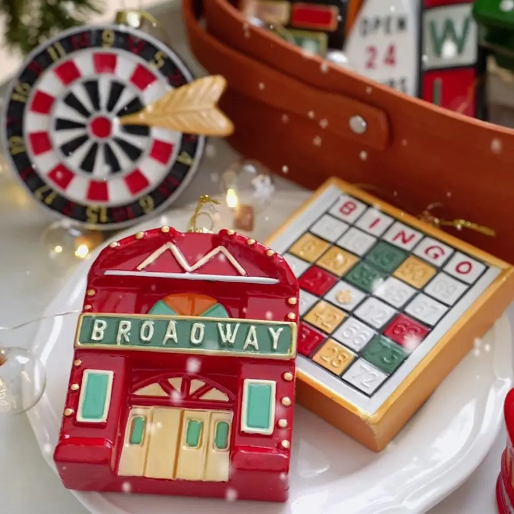 Нежные красные и зеленые рождественские подвесные украшения сделай сам игровая