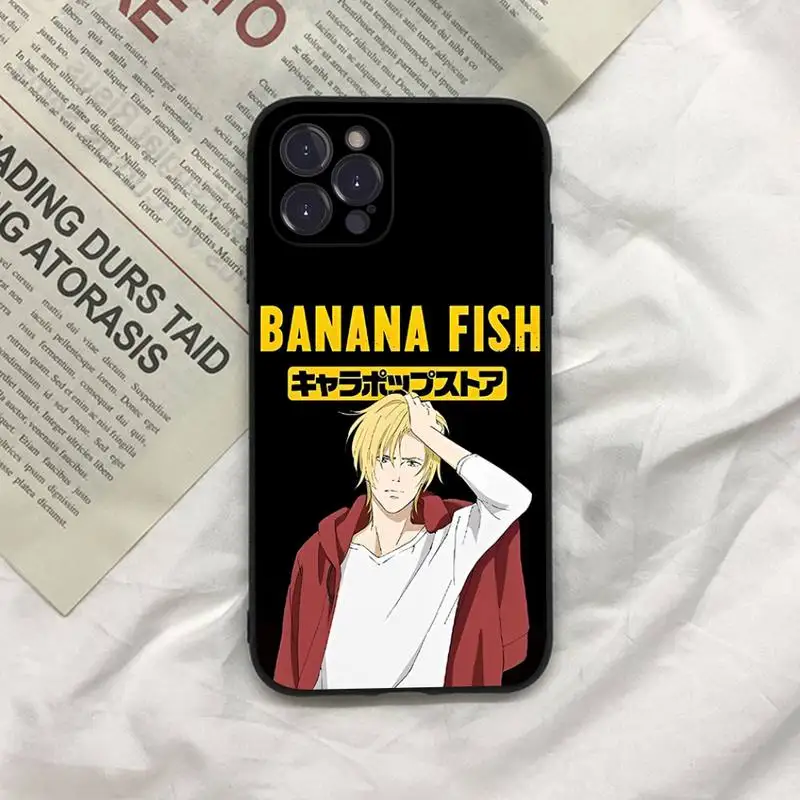 Japan Anime Banana Fish Phone Case For iPhone 13 Pro MAX 14 11 12 Mini X XS XR 6 7 8 Plus SE 2020 Soft TPU Cover