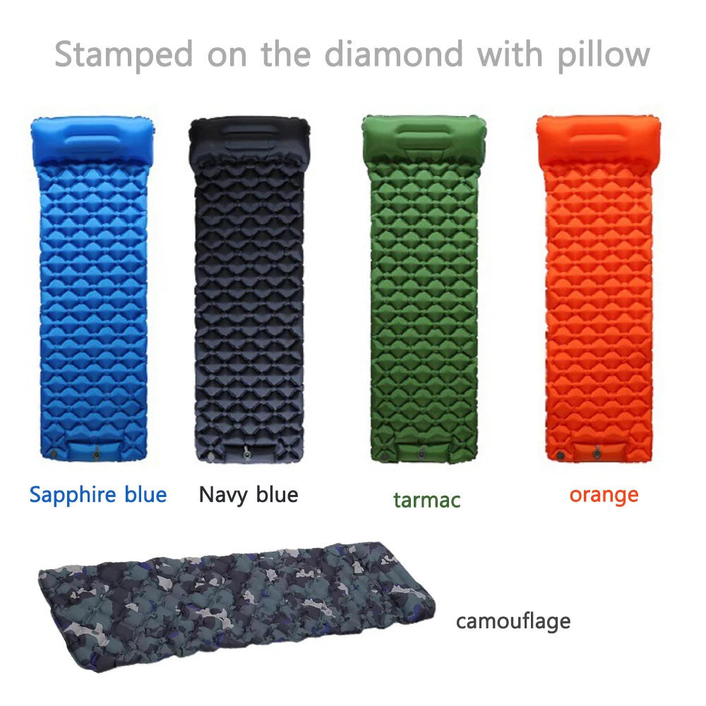 Туристический портативный надувной матрас с подушкой Ультралегкая воздушная