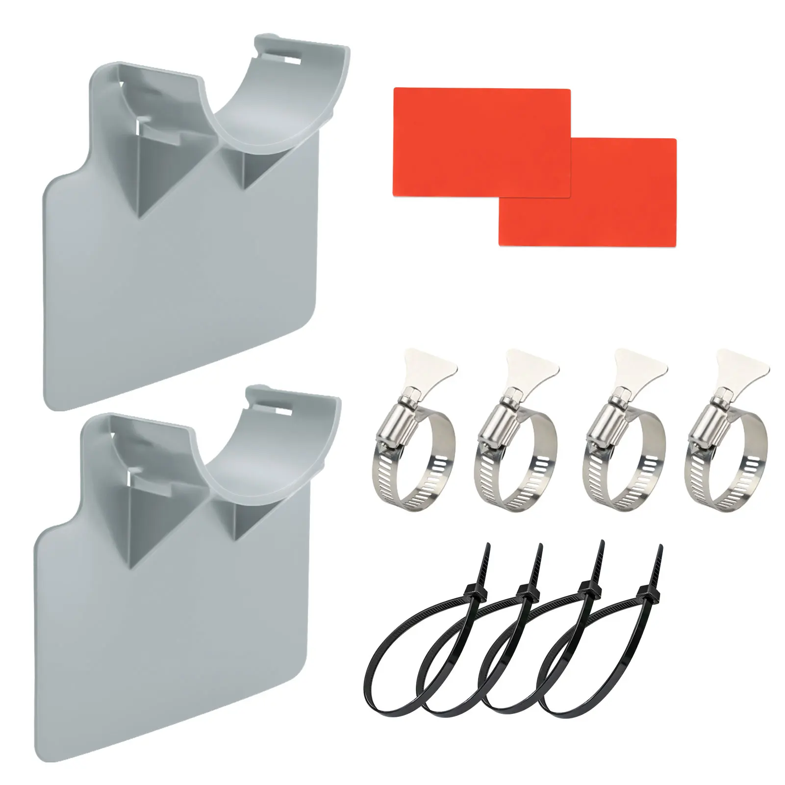 

2pcs/pack Kink Accessory Prevent Sagging Hose Clamp Cable Tie Easy Install Swimming Pool Pipe Holder With Tape ABS Support Mount