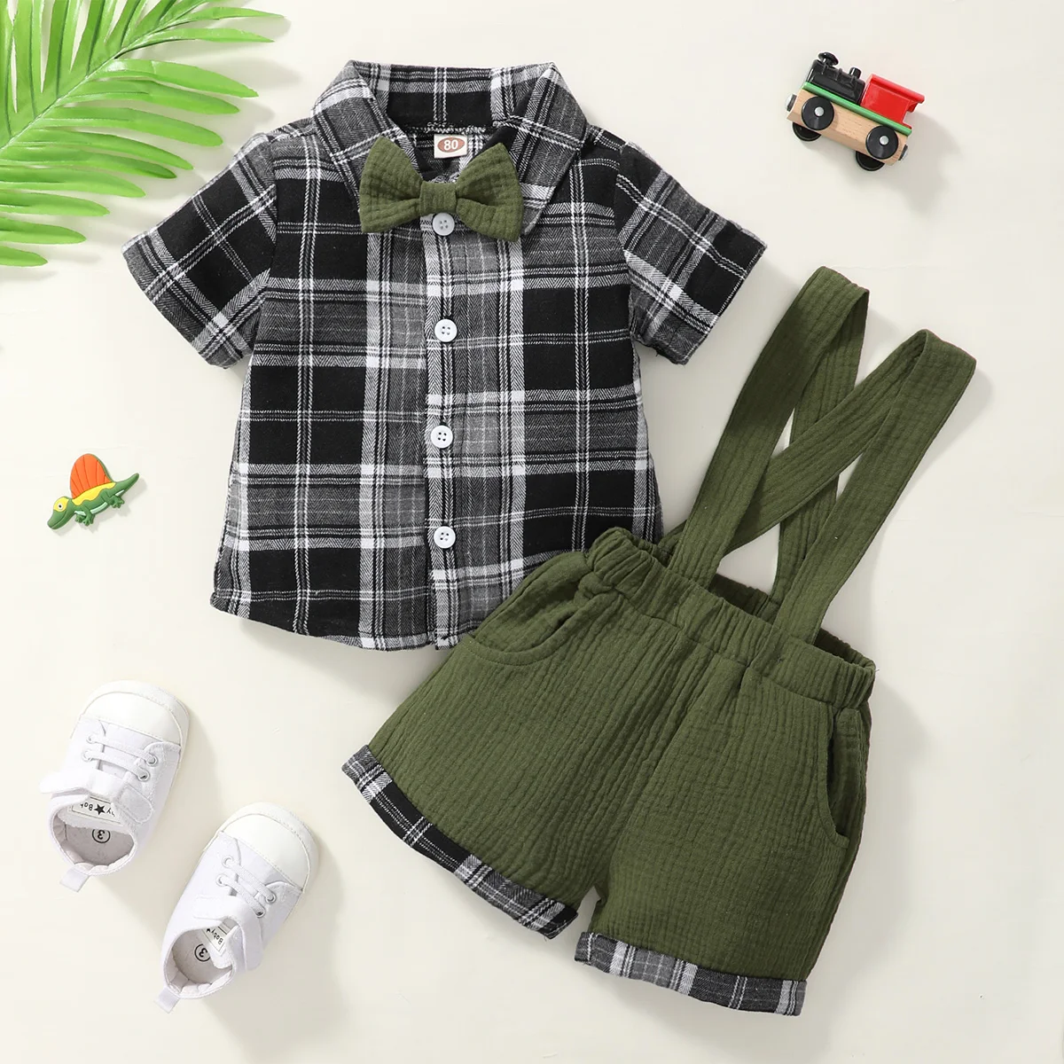 

Костюм с коротким рукавом для мальчиков 3-24 месяцев